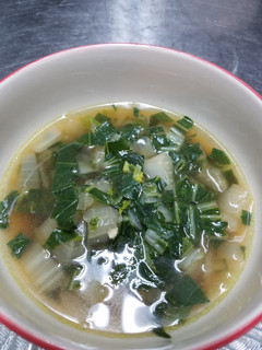 A picture of Bok Choy Soup.