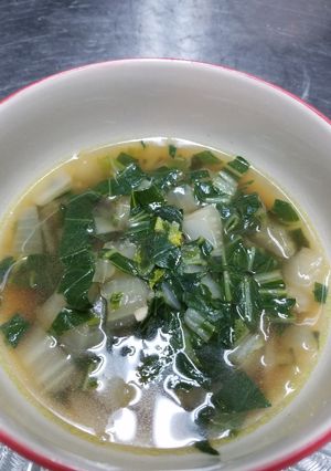 A picture of Bok Choy Soup.