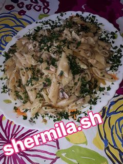 عکسی از دستور پنه با سس آلفردو