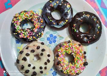 Easiest Way to Make Perfect Chocolate Colouful DONUTS