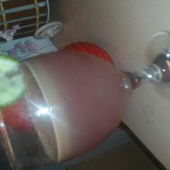 A picture of Pomegranate shake others call it pomegranate mixed juice:.