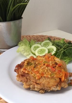 Foto resep Ayam geprek bensu
