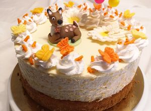 Őszibarack mousse torta recept fotója