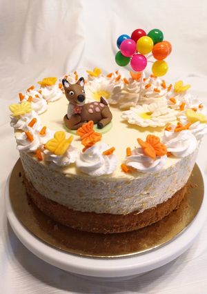 Őszibarack mousse torta recept fotója
