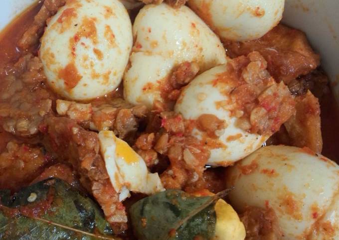 Cara Buat Telur tahu tempe bumbu bali Ekonomis Untuk Dijual