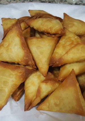 صورة لوصفة سمبوسة بيض مع جبنة كيري