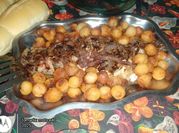 Una foto de cerdo con roquefort