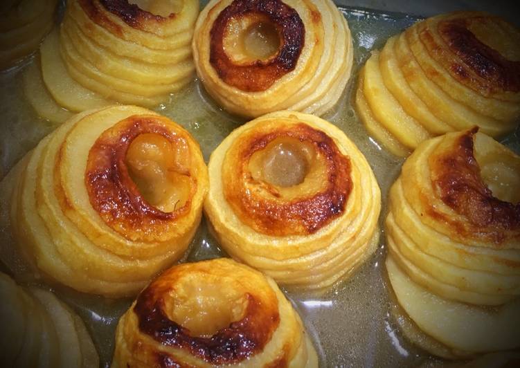 Manière simple à Faire Super rapide fait maison Pommes 🍎🍏 caramélisées au four