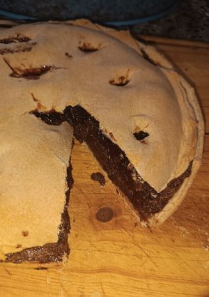 Una foto de Tarta de ciruelas pasas