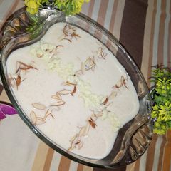A picture of Burfi rice kheer.