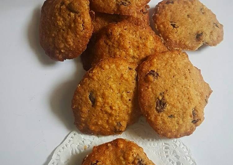 Cara Bikin Oatmeal cookies (cinnamon raisin) yang Harus Anda Coba