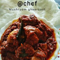 A picture of Mushroom ghee roast.