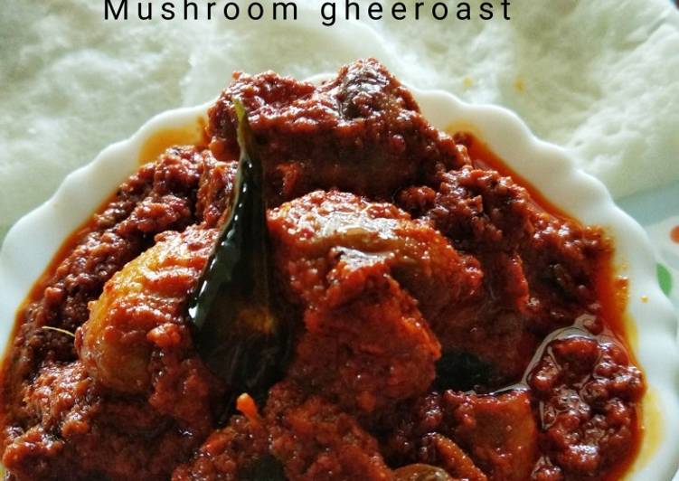 Simple Way to Prepare Super Quick Homemade Mushroom ghee roast