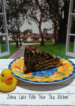 Foto resep Zebra Cake Putih Telur
