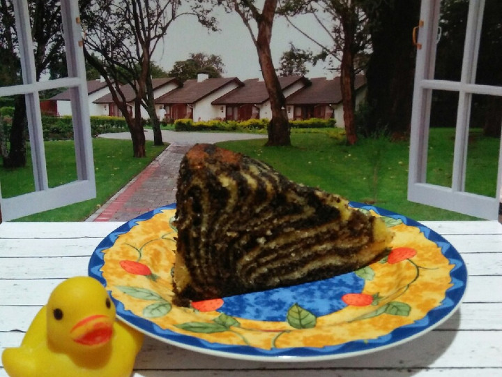 Anti Ribet, Membuat Zebra Cake Putih Telur Irit Anti Gagal