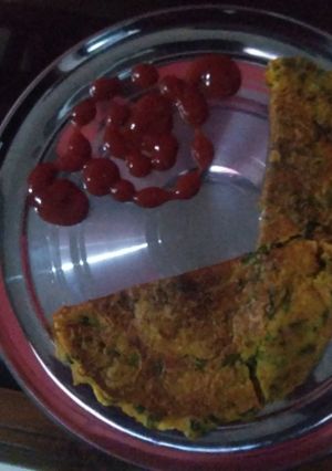 A picture of Healthy palak cheela.