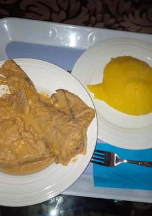 A picture of Egusi pepper soup.