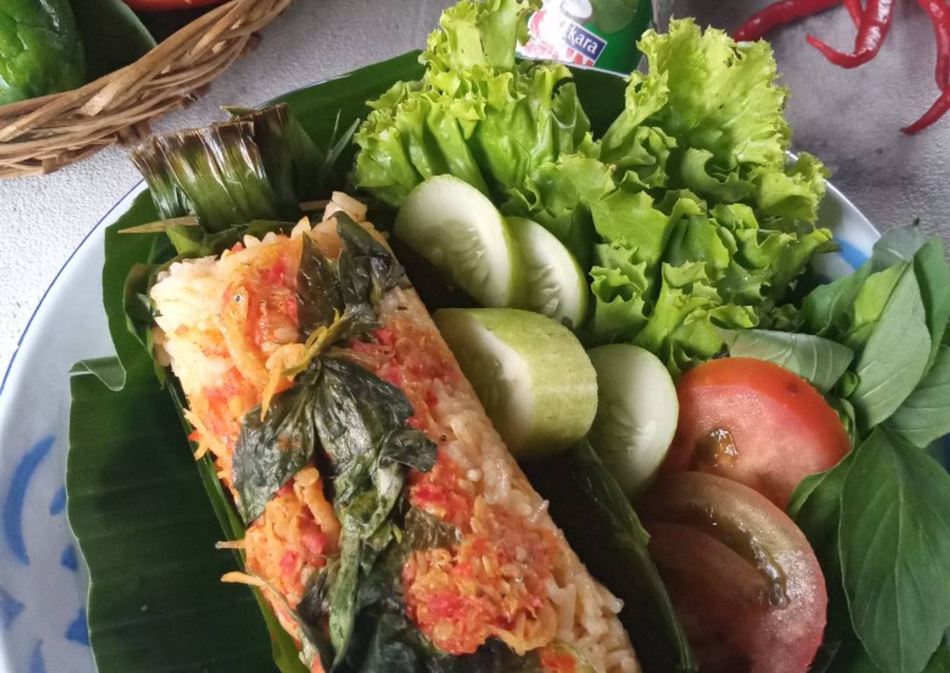 Nasi bakar teri medan