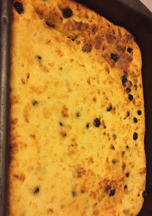 Una foto de Budín de pan con pasas de uva