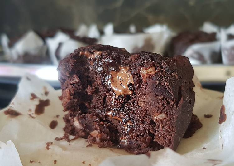 Recette: 54• 🧁Muffins «Healthy» Choco-Noisette Haricots rouges 🍫