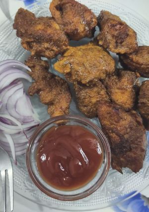 চিকেন পকোড়া(chicken pakoda recipe in Bengali) রেসিপির প্রধান ছবি