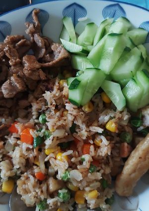 Hình của món Cơm chiên tá lả.