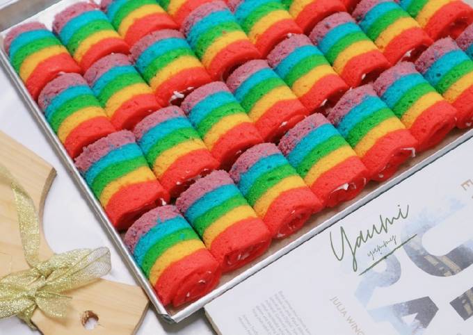 Rainbow Cake mini Roll