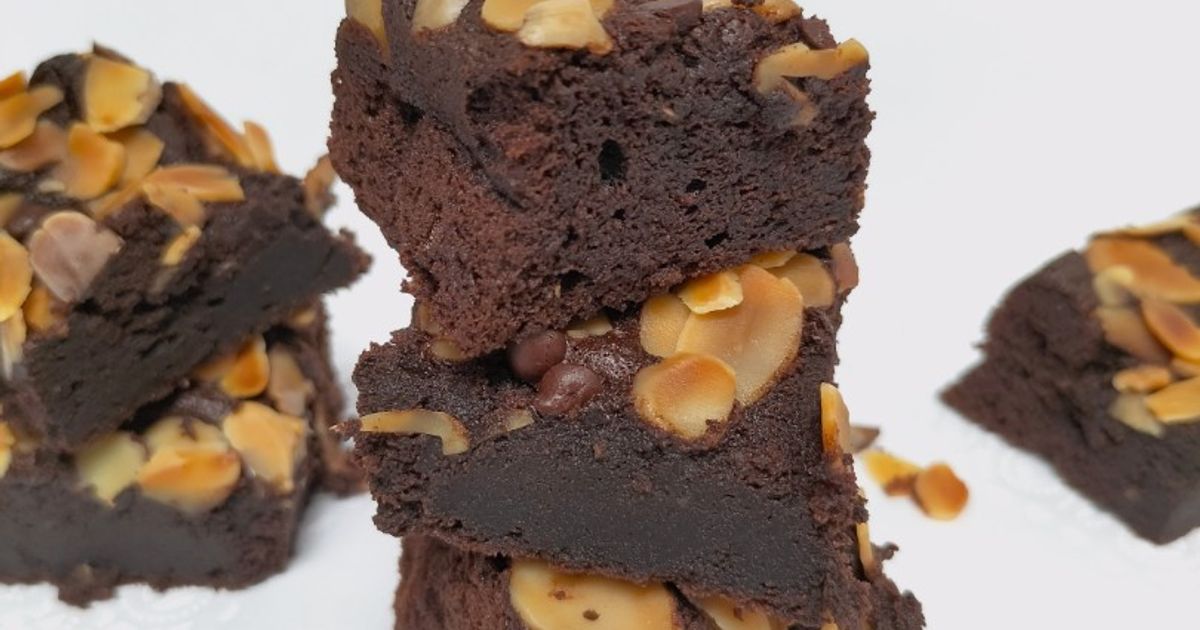 Brownies Fudge Putel versi Gluten Free