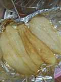 เนื้อปลาดอลี่หมัก หม้ออบลมร้อน