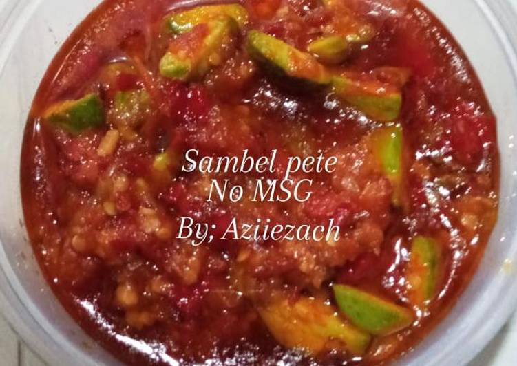 makanan Sambel pete yang Bikin Ngiler