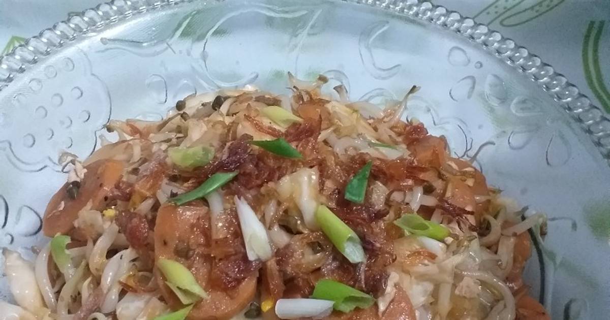 Resep Orak Arik TTS(telur,toge,sosis) Saus Teriyaki Oleh Fitria Kitchen ...