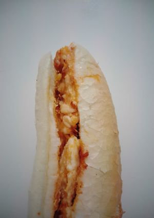 A picture of Chicken and cheese sandwich💜.