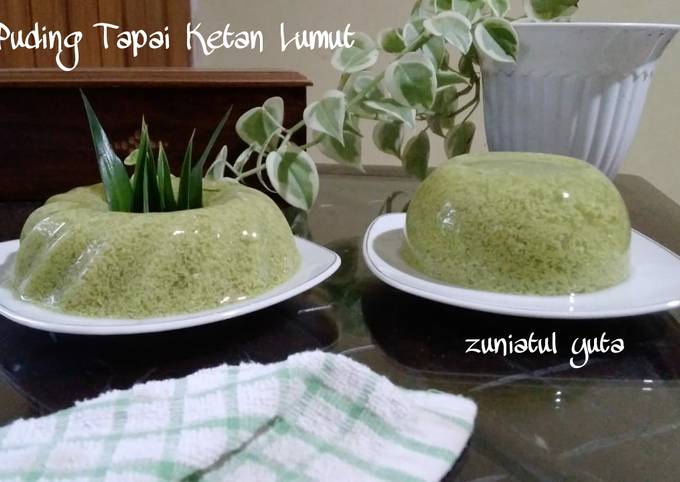 Puding Tapai Ketan Lumut