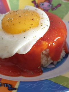 Una foto de Arroz a la cubana
