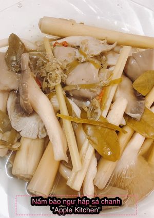 Hình của món Nấm bào ngư hấp sả chanh.