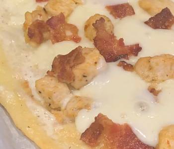 Popular Cuisine Keto Chicken Bacon Ranch Pizza Delicious Perfect