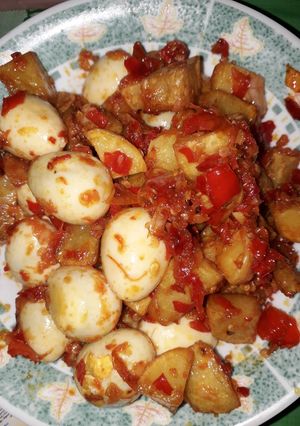 Foto resep Sambal goreng kentang telor puyuh