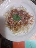 Espaguetti a la boloñesa (diferente)