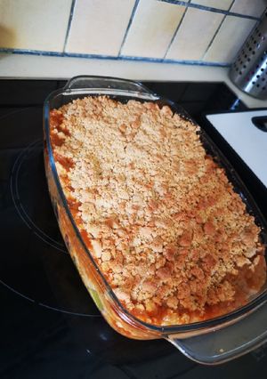 Une photo de Crumble de légumes d'été