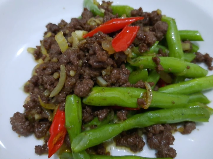Cara Gampang Menyiapkan Resep  Tumis Buncis Daging Cinta yang Enak Banget, Lezat
