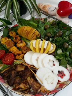 عکسی از دستور جوجه حلزونی _ سیب زمینی آکاردئونی