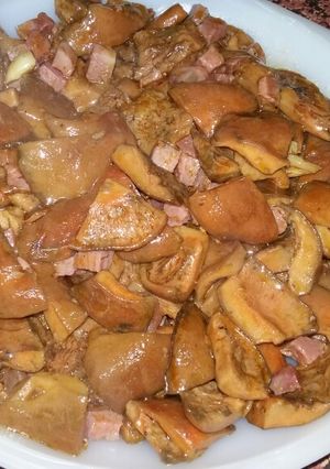 Una foto de Níscalos con jamón