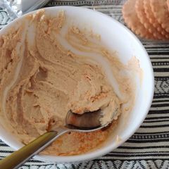 A picture of Homemade Hummus.