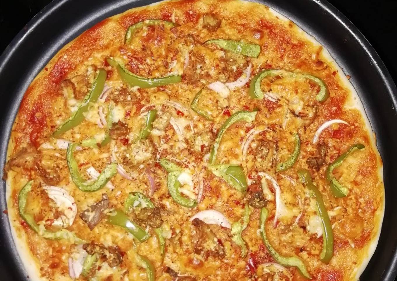 Egg pizza