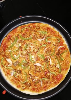 A picture of Egg pizza.