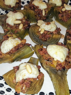 Una foto de Alcachofas rellenas