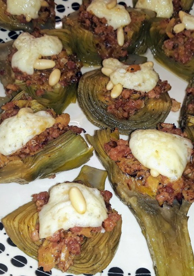 Una foto de Alcachofas rellenas