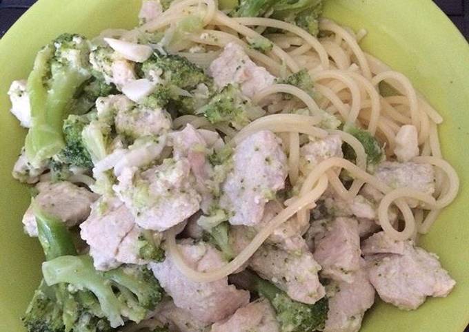 Recipe of Any-night-of-the-week Spaghetti Chicken Alfredo