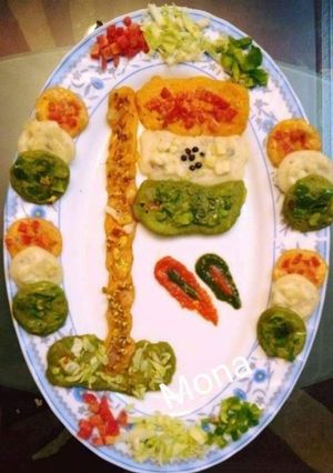 Tricolour national flag mini uthpam रेसिपी मुख्य फोटो