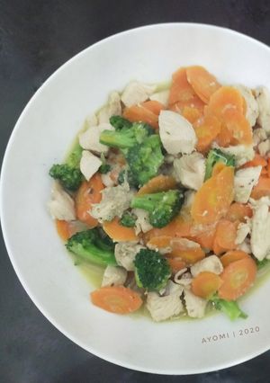 Foto resep Tumis ayam wortel brokoli